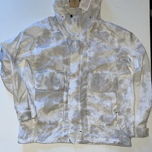 Nike Sportswear Tech Pack Woven Hooded Jacket white gray Mens S DX027-034 $230